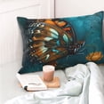 thumbnail image 4 of Salouo Elegant Butterfly And Flowers Pattern Pillow Cases,1PC Pillow Covers with Envelope Closure Decorative Pillow Case for Bed Couch,Pillows Not Included-14"x20", 4 of 6