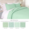 thumbnail image 7 of Exclusivo Mezcla California King Quilt Bedding Set, Lightweight Sage Green Oversized King Bedspreads Soft Modern Geometric Coverlet Set for All Seasons (1 Quilt and 2 Pillow Shams), 7 of 7