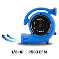 thumbnail image 6 of VP-33 1/3 HP Vent Commerical Carpet Dryer Air Mover, Blue, 6 of 7