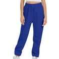 thumbnail image 4 of JJHGVB Joggers for Women Sweatpants Women Barrel Pants Women Women Baggy Sweatpants With Pockets High Waist Joggers Pants Lounge Pants Athletic Pants Blue XL, 4 of 5