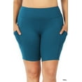 thumbnail image 4 of TheLovely Women & Plus Workout Yoga Running Compression Exercise Biker Shorts with Side Pockets, 4 of 4