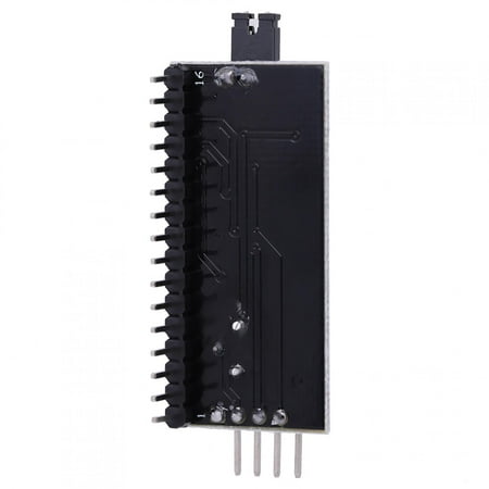 

ANGGREK LCD1602 Adapter Durable Contrast Ratio Adjustment Potentiometer LCD1602 Adapter Module IIC/I2C 5.2*2.4Cm For 0X20 Iic/I2C Port 4-Wire Output