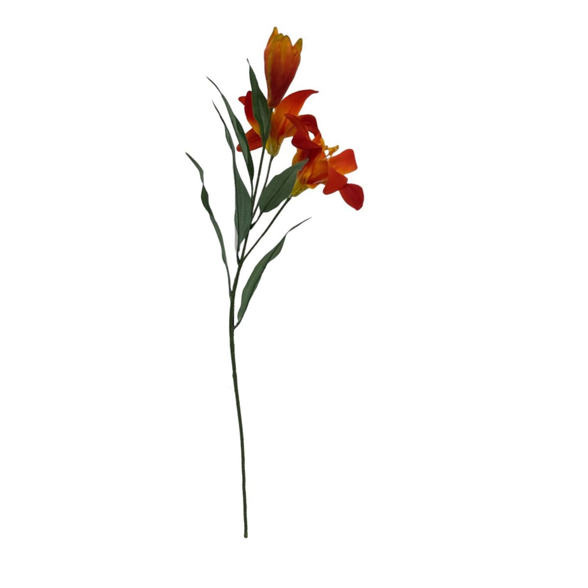 Mainstays 31 in Orange Artificial Tiger Lily Flower Stem, Indoor Decoration