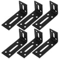 thumbnail image 4 of 6 Pcs Supports d'Angle en Forme de L Réglables en Acier Inoxydable pour Étagères Supports d'Angle Droit Robustes Supports d'Étagère en Acier Inoxydable, 4 of 8