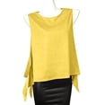 thumbnail image 4 of BiZtdJrK Débardeurs Tendance pour Femmes, Sans Manches, Col Rond, Légers, Amples, pour Gym, Sport, Jaune, Taille Unique, 4 of 9