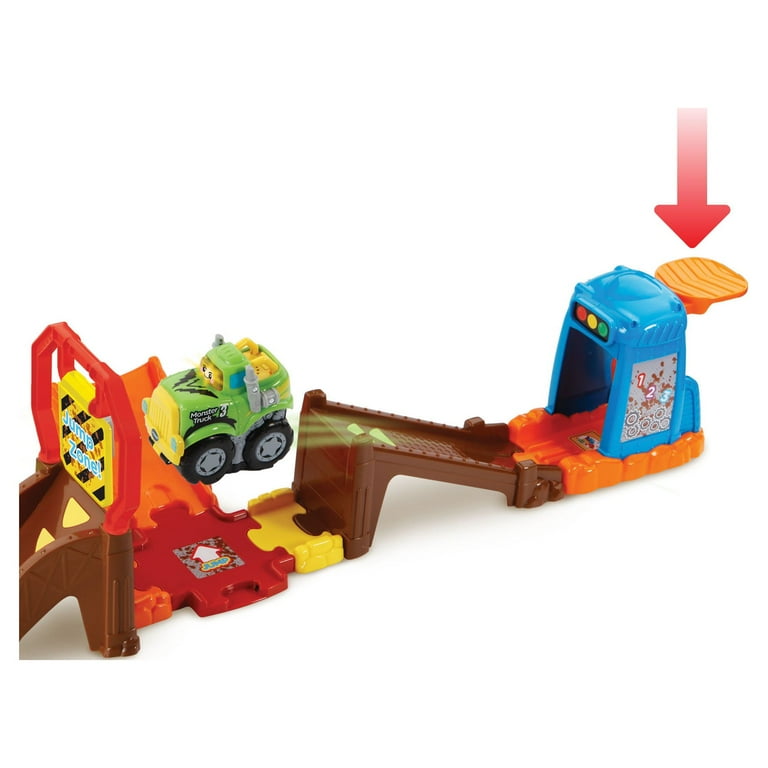 VTech Press and Race Monster Truck Rally Playset with Toy Vehicle