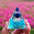 thumbnail image 4 of Pirámide de orgón de cristal, generador de energía, amatista natural, peridoto, herramienta de meditación para chakras, reiki, decoración de habitación, regalos de Navidad., 4 of 6