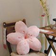 thumbnail image 3 of Neinkie Flower Floor Pillow Flower Plush Cushion Sakura Shape Seat Cushion Cute Seating Pad Oversized Throw Pillow for Home Sofa Bed Decoration, 3 of 5