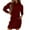 Red, variant on KDFJPTH Sweatshirts for Women Trendy Fashion Solid Casual Pocket Long Sleeve Hooded Skirt Hooded Sweat Shirts Tops