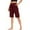 Wine, variant on Coorders No Bunderies Womens High Waist Fitness Shorts, Ladies Oversized Casual Shorts for Summer, Black, Size M
