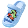 thumbnail image 3 of Dakaela 4-12Y Kid's Boys Girls Cute Clogs Open Toe Cartoon Garden Shoes Lightweight Waterproof Slip on Sandals Summer Water Slippers Sky Blue, 3 of 8