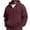 07*Wine, variant on Full Zip Fleece Hoodie for Men Oversized Long Sleeve Pocket Loose Fit Streetwear Athletic Zip Up Sweatshirt Beige S