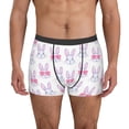 thumbnail image 7 of Disketp Heart Rabbit Men's Boxer Briefs,Soft and Breathable Cotton Underwear with ComfortFlex Waistband, 7 of 7
