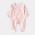 thumbnail image 2 of CAUYDY Baby Boy Going Home Outfit Newborn 3 6 9 12 18 24 Months Preemie Girls Romper Infant Long Sleeve Sleepers Fall Winter Pajamas Clothes Sizes 1-3 Months,Pink, 2 of 4