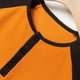 thumbnail image 5 of Camisetas de Cuello en V de los Hombres Verano Casual Color Bloqueado Botón Cuello en V Camiseta Deportiva de Manga Corta, 75% Poliéster 20% Rayón 5% Spandex, 5 of 6