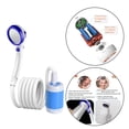 thumbnail image 3 of S SERENABLE Portable Outdoor Camping Shower with Pump Bathing Blue, 3 of 9