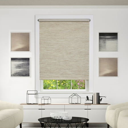 Black Roller Shade - Achim Cords Free Privacy Jute Window Shade