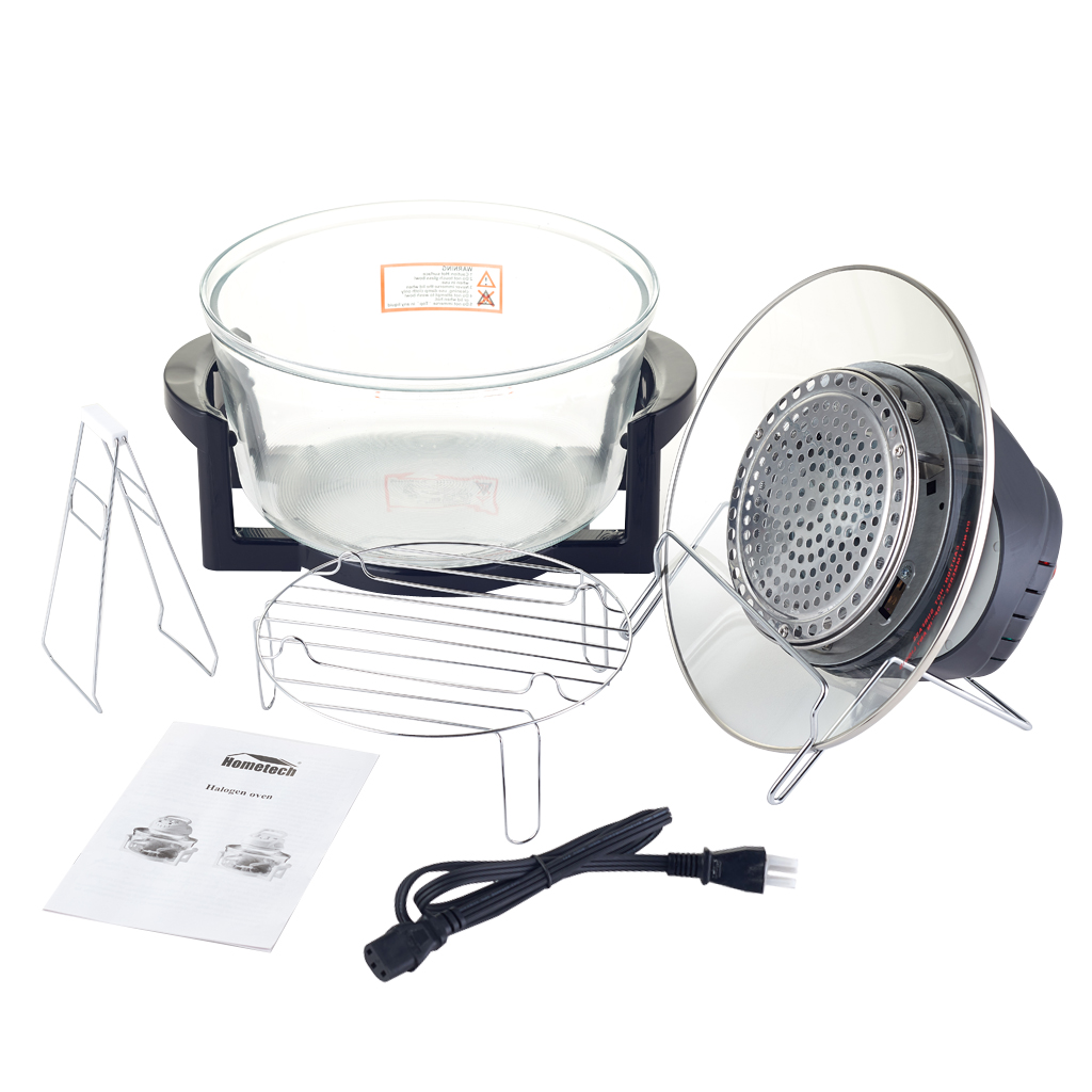 Hometech 12 Quart 1200W Halogen Convection Countertop Oven (Matt Black