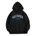 thumbnail image 4 of Zylarhe Men's Casual Sports Plus Size Letter Print Hooded Long Sleeved Hooded Top Workout Hoodie for Men, 4 of 4