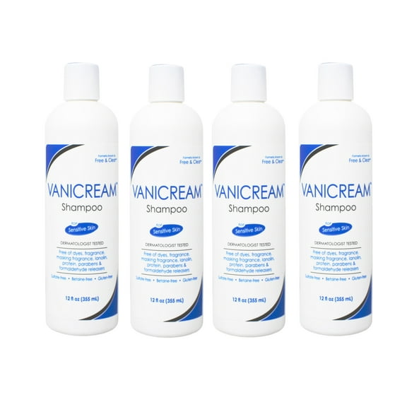 Free & Clear Shampoo 12 oz (Pack of 4)