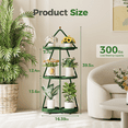 thumbnail image 5 of Bamworld Metal Plant Stand Indoor Outdoor Plant Shelves Indoor Plant Holder for Living Room Outdoor Plant Rack Indoor Multiple Plants Patio Balcony Garden, 5 of 6