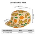 thumbnail image 2 of Adjustable Baseball Cap, Delicious Cute Orange Leaves Flat Bill Trucker Flat Brim Hats Dad Hat for Men Women - Snapback Hat Adjustable Size, 2 of 7