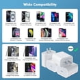 thumbnail image 2 of TYPPKMM 20W USB C Charger 4 Pack, Wall Adapter Compatible with iPhone iPad Samsung, 2 of 3