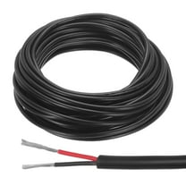 Uxcell Red Black Wire 2pin Extension Cable Cord Electrical Wire 22 AWG Parallel Wire Oxygen-Free Copper 33Ft