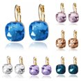 thumbnail image 3 of HOOUN Earring Studs Crystal Ball Heart Crystal Earrings Women Drop Dangle Jewelry Gift-blue, 3 of 9