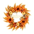 thumbnail image 2 of Thanksgiving Fall Pumpkin Wreath, Fall Pumpkin Wreath With Sunflowers & Daisies For Front Door, Lush Harvest Floral Arrangement, Perfect For Thanksgiving Porch Decor D, 2 of 8