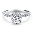 thumbnail image 2 of Gem Stone King 1.70 Cttw 10K White Gold IGI Certified Lab Grown Diamond Engagement Ring for Women | Center Round Diamond 1.50 Ct | D-E Color | VS1-VS2 Clarity | Size 9, 2 of 6