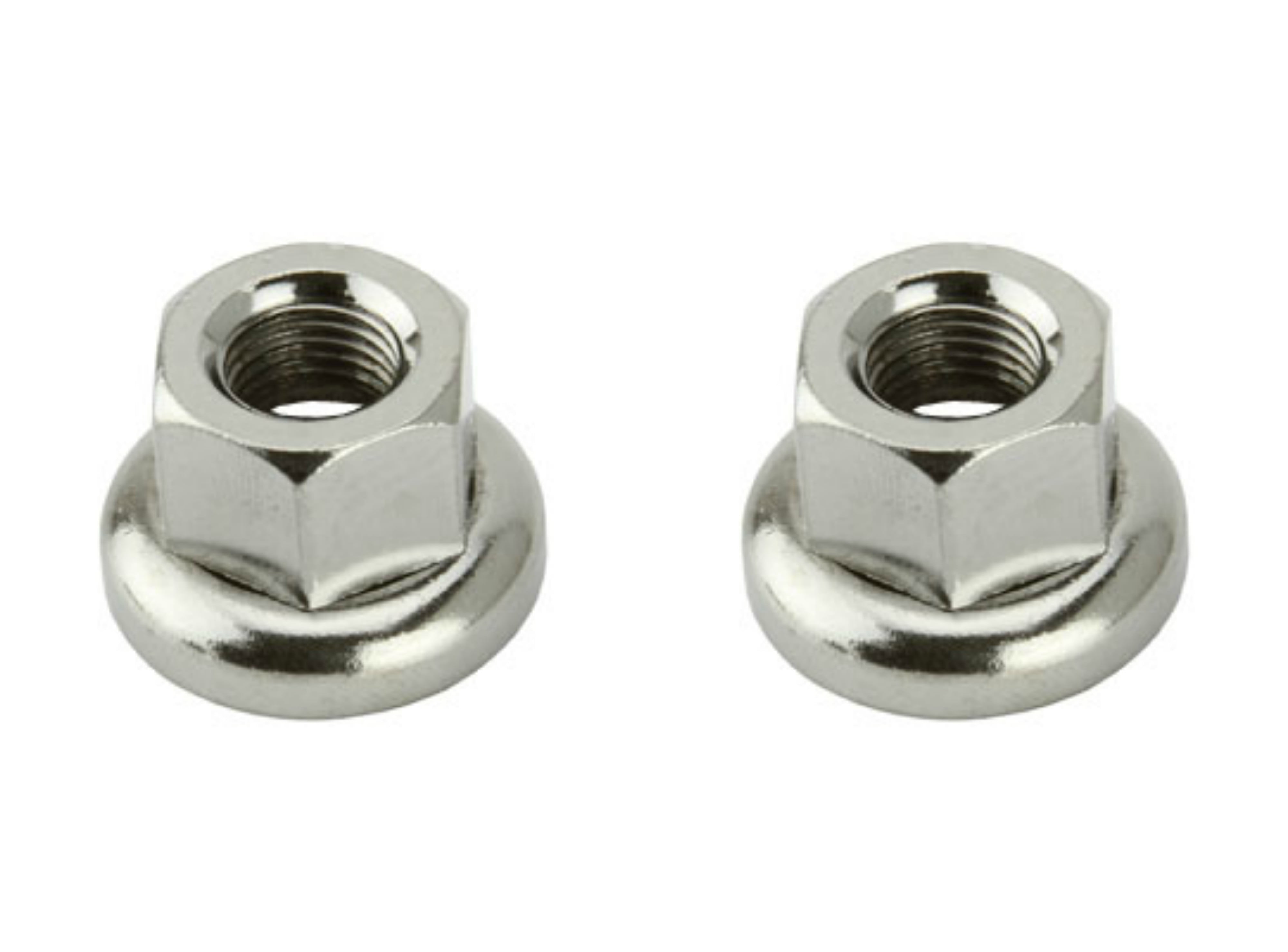 BICYCLE BIKE 1 SET OF Twisted Square Nut AXLE BOLT 3/8" x 24t Chrome A PAIR 