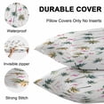 thumbnail image 4 of Waterproof Throw Pillow Covers Set of 2, 24x24 Inch Palm Trees Decorative Pillowcases Outdoor Pillow Slip Cushion Covers Set for Couch Tent Watercolor Tropical Flamingo Summer, 4 of 7