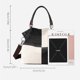 thumbnail image 3 of Bolsa de hombro de lona de compras de gran capacidad Color de contraste para el trabajo (Negro) Ndcxsfigh Para Estrenar, 3 of 8