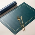 thumbnail image 6 of Joernso Faux Leather Placemat Heat Resistant Non slip Heat Insulation Waterproof Rectangle Dining Table Decoration Pad Kitchen Supplies, 6 of 7