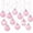 Pink, variant on Bwiyojiz Christmas Decor Count 12pcs Decoration Set of 12 Paper Ornaments Hanging for Holiday Scene Party Supplies White Cardstock and PVC Material, Gifts for Sister