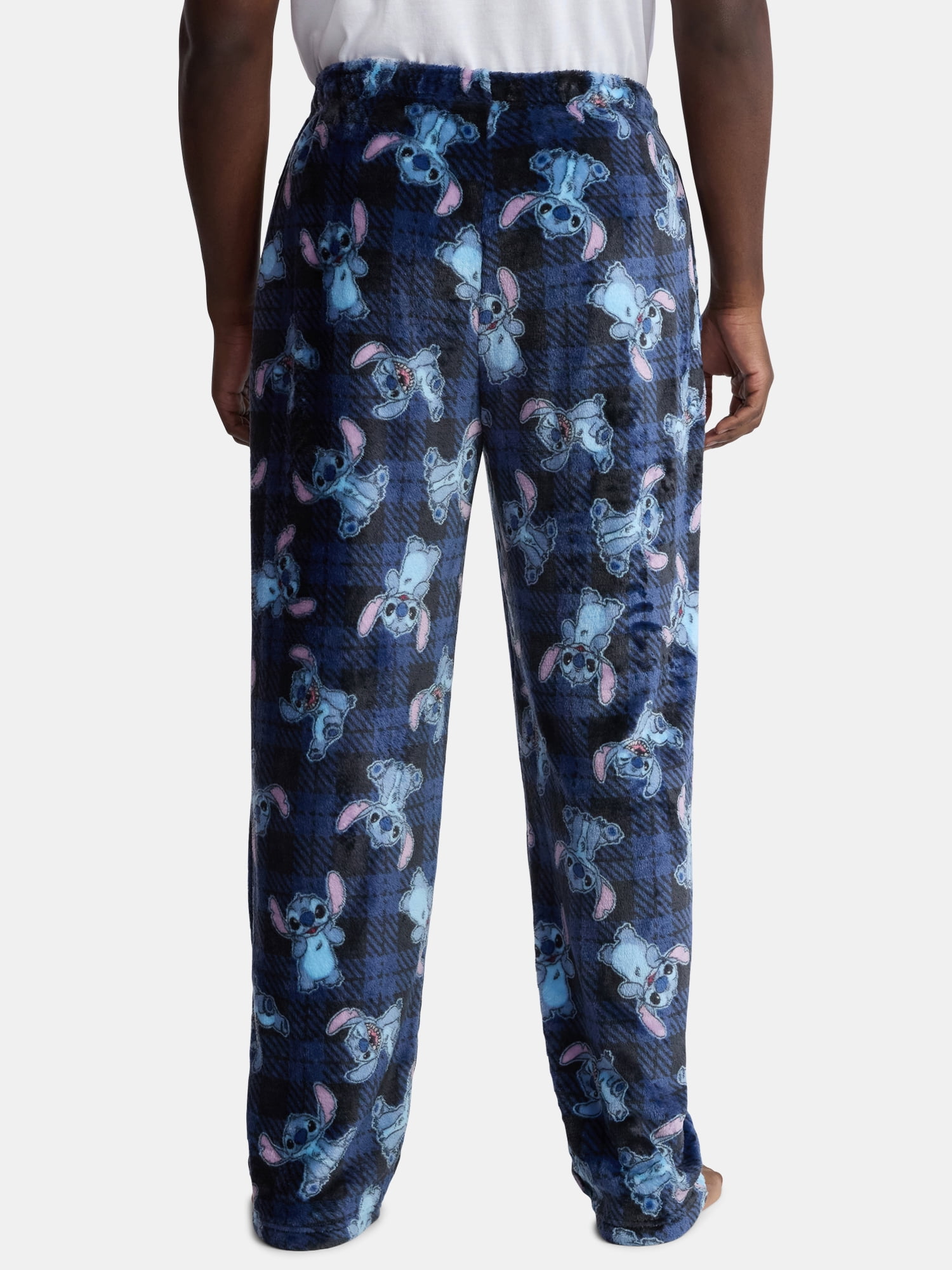 Disney, Adult Men’s, Stitch Superminky Fleece Pajama Sleep Pants, Size S-XL