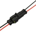 thumbnail image 2 of 1Pc 12V 1Pin-6Pin Cable Wire Connector Plug Waterproof Sealed For Electrical Car 2P, 2 of 8