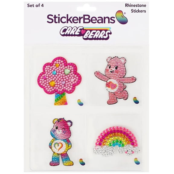 StickerBeans Care Bears Rhinestone Sticker 4-Pack