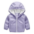 thumbnail image 5 of Vividxx Girls Rain Jacket Girls Hooded Windbreaker Jacket Lightweight Raincoat Outdoor Autumn Zippered Coat For Children 12-18 Months, 5 of 6