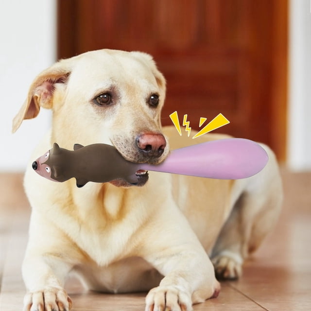 Latex Dog Toy,4PCS Latex Pet Fox Dog Sounding Toy Dog Chewing Toy Ultra Responsive