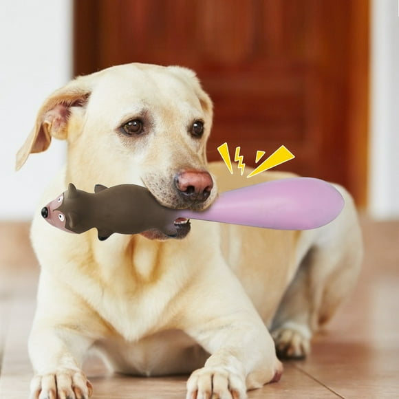 Latex Dog Toy,4PCS Latex Pet Fox Dog Sounding Toy Dog Chewing Toy Ultra Responsive