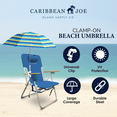 thumbnail image 4 of Caribbean Joe 4' Clamp on Beach Umbrella with UV Protection, 4 of 7