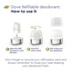 thumbnail image 3 of Kit de recambio de desodorante Dove 0% Aluminum Sensitive 30 ml, 3 of 9