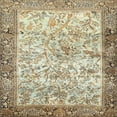 thumbnail image 1 of Ahgly Company Machine Washable Indoor Square Traditional Brown Area Rugs, 3' Square, 1 of 7