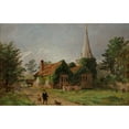 thumbnail image 3 of Jasper Francis Cropsey 18x13 Black Modern Framed Museum Art Print Titled - Church at Stoke Poges (1860), 3 of 5
