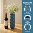 thumbnail image 2 of Unique Bargains Clear Plastic Cylinder Shatterproof Flower Vase Blue 3.5" x 3.5" x 11.8", 2 of 6