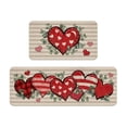 thumbnail image 1 of TIMIFIS Valentine's Day Bathroom Rugs and Mats Sets, 2 Piece Kitchen Mats for Floor,Love Bath Mats for Bathroom, Non Slip Washable Door Porch Mat Home Decor, 1 of 8