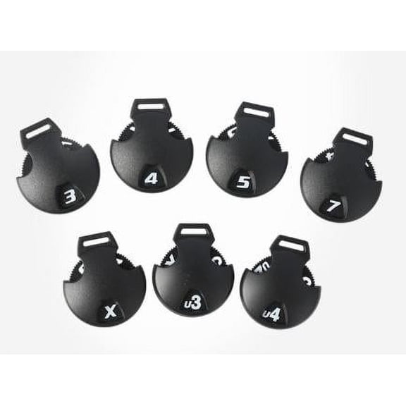 LYTMENT 6pcs Golf Club Number Tags Heart-Shaped Rotating Counter Ideal For Golf Accessories Golf Club Head Covers Marker