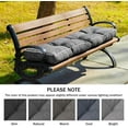 thumbnail image 7 of Bench Cushions for Outdoor Furniture, 42 x 16 Inch Outdoor Bench Cushion, Patio Bench Cushion with Durable Ties, Long Patio Seat Cushions for Garden, Indoor, Kitchen&Dinin, 7 of 7